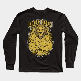 koyok biasa ae lion Long Sleeve T-Shirt